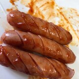 ウインナーのケチャップ焼き